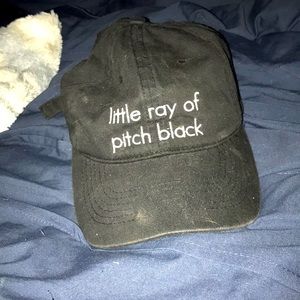 Black baseball cap